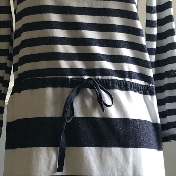 Caslon Nordstrom Striped Drawstring Waist Dress XS - Picture 4 of 8